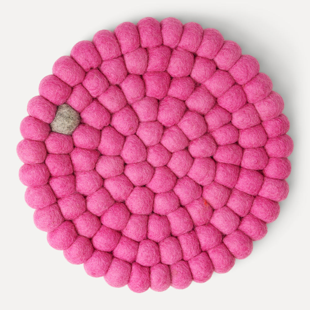 Wooldot Coaster - Rosa/Gråstein