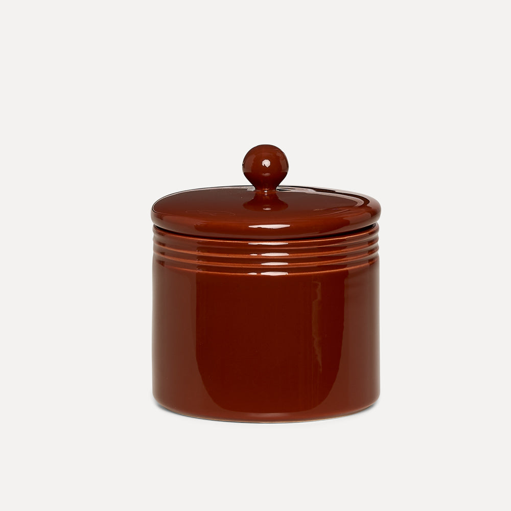 Krukke med lokk - Terracotta