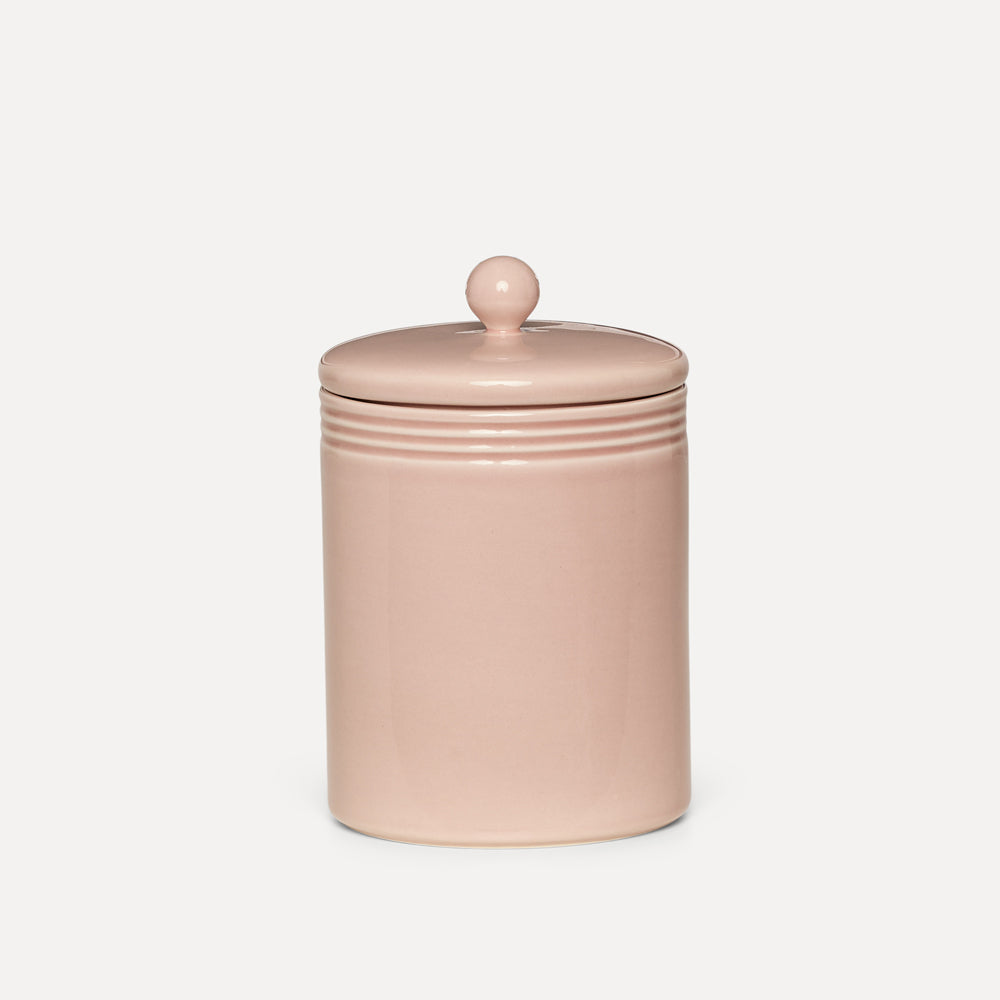 Krukke med lokk - Soft Rose