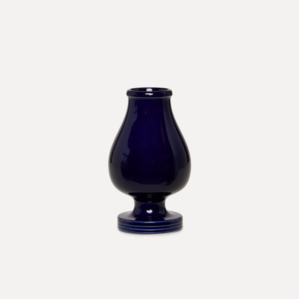 Vase med fot - Kobolt