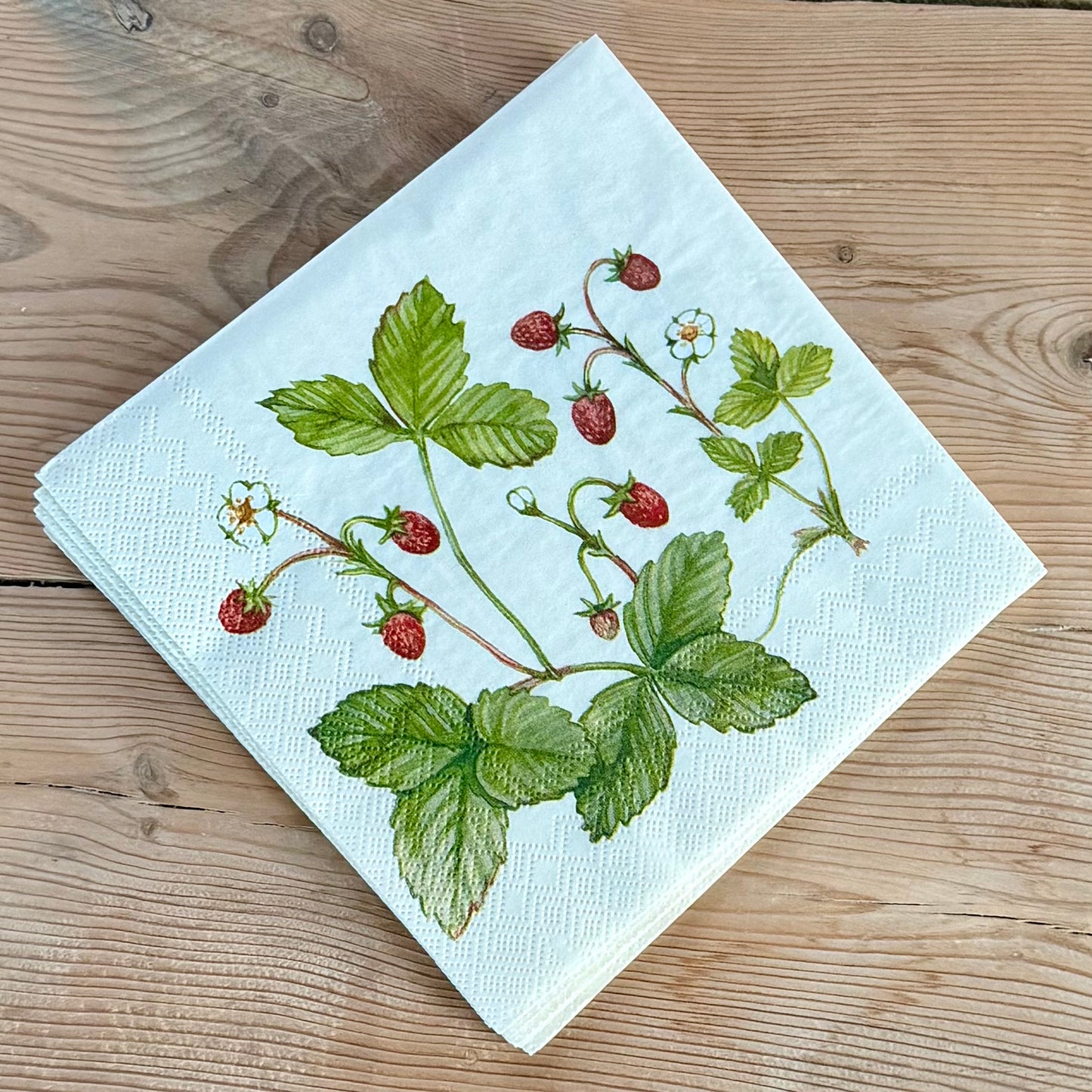 Papirserviett - Jordbær