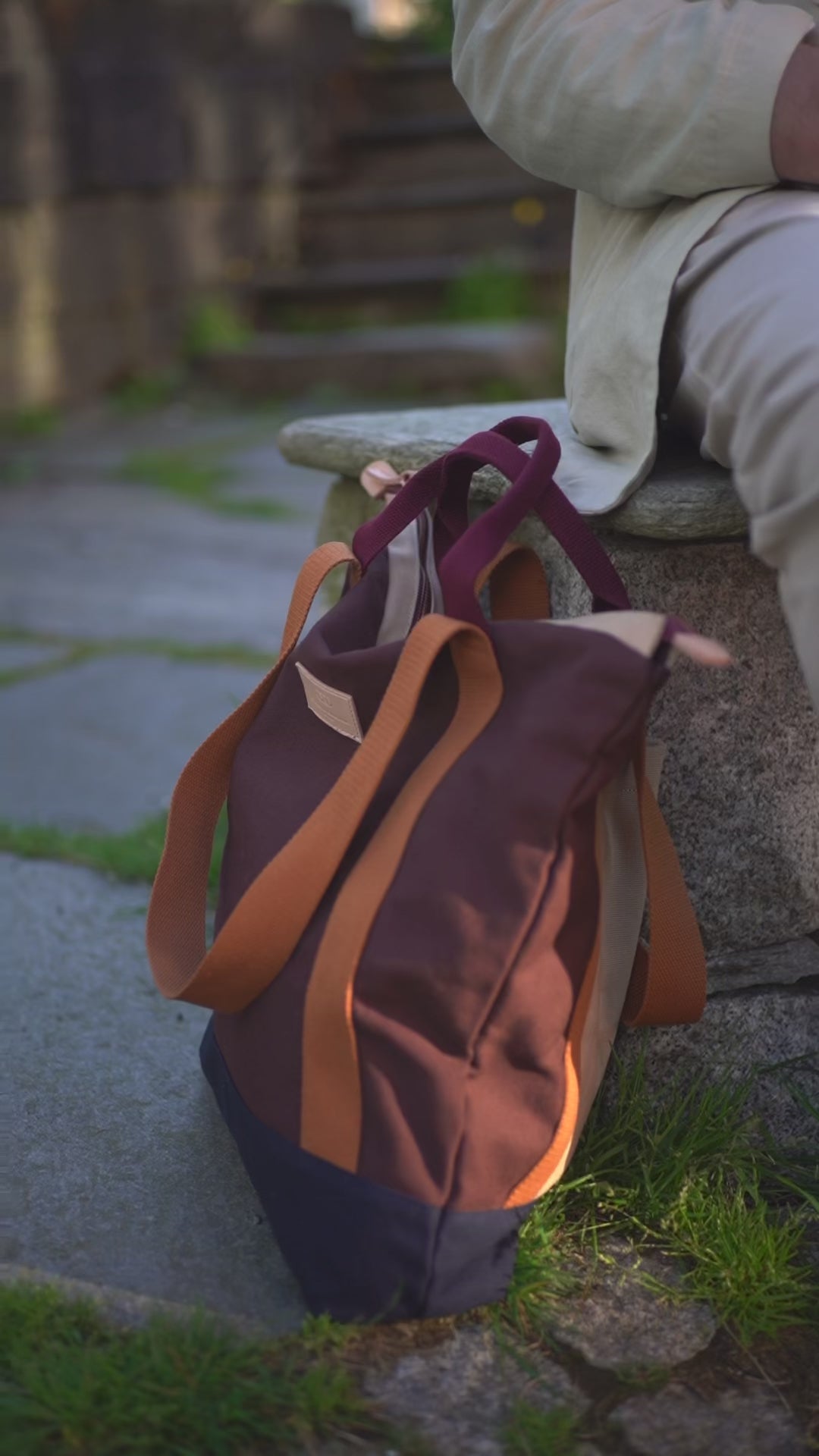 The Bag - Brown/Sand/Navy