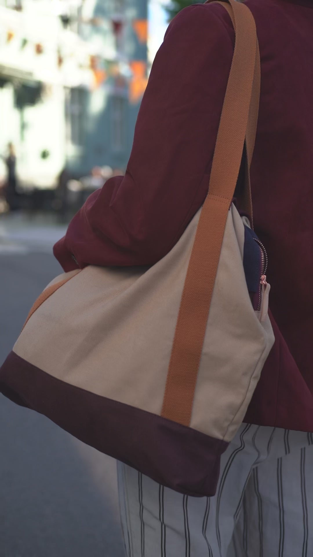 The Bag - Sand/Navy/Brown